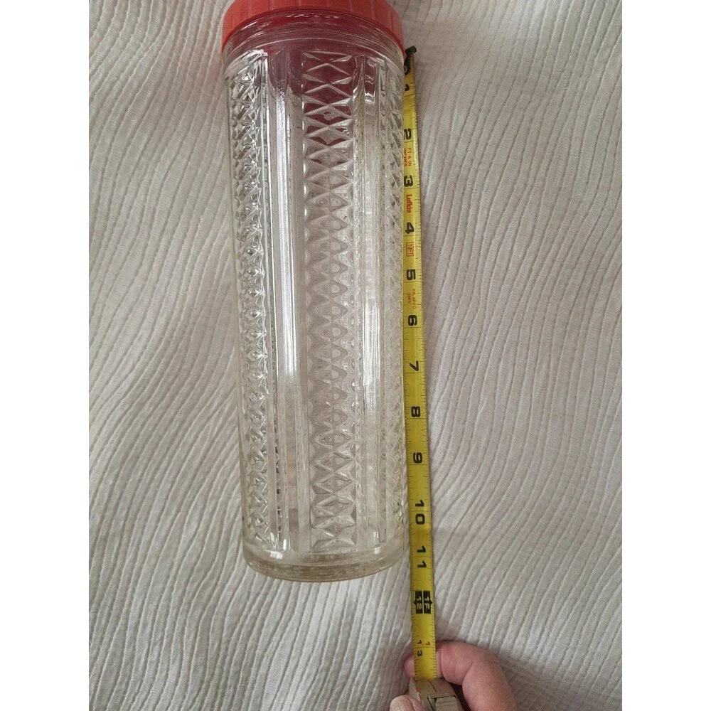 Medco Antique 1930s Art Deco Skyscraper Glass Cocktail Shaker